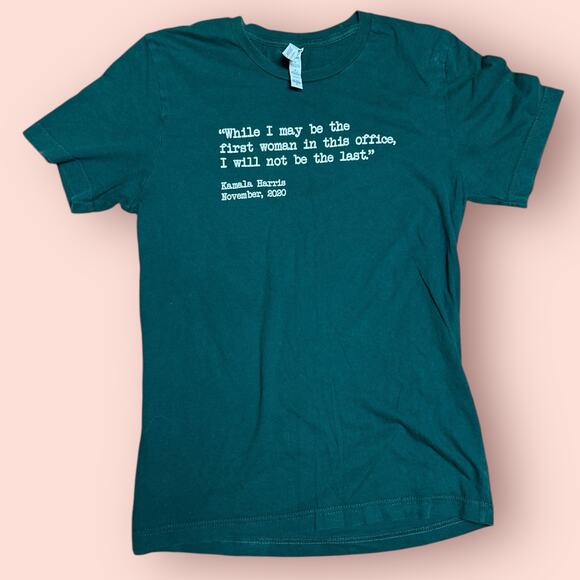 Kamala Harris graphic tee t-shirt army green small - Picture 1 of 2